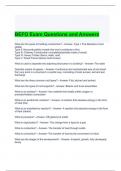 BEFO Exam Questions and Answers - Graded A