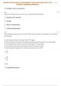 NR-306:| NR 306 HEALTH ASSESSMENT EXAM 1 PRACTICE QUESTIONS WITH 100% CORRECT ANSWERS| GRADED A+