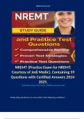 NREMT (Practice Exam for NREMT. Courtesy of Jedi Medic). Containing 59 Questions with Certified Answers 2024-2025. Contains Terms like: Shaken Baby Syndrome can cause which of the following conditions? Answer; (C) Subdural hematoma