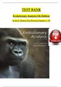 Evolutionary Analysis, 5th Edition TEST BANK by Herron & Freeman, ISBN: 9780321616678, All 20 Chapters Covered, Verified Latest Edition