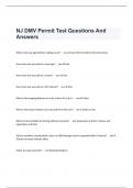 NJ DMV Permit Test Questions And Answers   When must you signal before making a turn? -   ans-At least 100 feet before the intersection