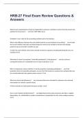 HRB-27 Final Exam Review Questions & Answers   What income reporting form should an independent contractor sometimes receive from the person who paid him for his services? -    ans-Form 1099-MISC (15.6)