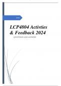 LCP4804 Activties Feedback