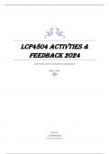 LCP4804 Activties Feedback