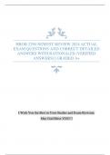 HROB 2290 NEWEST REVIEW 2024 ACTUAL EXAM QUESTIONS AND CORRECT DETAILED ANSWERS WITH RATIONALES (VERIFIED ANSWERS) | GRADED A+