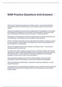 NAB Practice Questions And Answers 