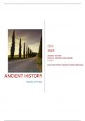 OCR 2023 ANCIENT HISTORY H407/21: REPUBLIC AND EMPIRE A LEVEL QUESTION PAPER & MARK SCHEME (MERGED