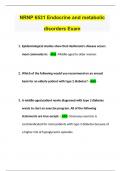 NRNP 6531 Endocrine and metabolic disorders