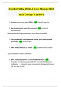 Biochemistry USMLE step 1Exam 