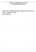  HESI RN COMPREHESIVE EXAM GUARANTEED 100%  2024