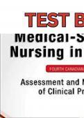 COMPLETE Elaborated Test Bank For Medical-Surgical Nursing in Canada  4 th Edition Margaret M. Heitkemper  Mariann M. Harding  Sharon L. Lewis Linda Bucher; Maureen Barry Jana Lok ; Jane Tyerman  Sandra Goldsworthy 2023