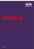 History Answers and commentaries