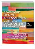 Advanced Health Assessment & Clinical Diagnosis in Primary Care 7th Edition Dains-TEST BANK