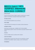 MN551 Unit 8 100%  VERIFIED ANSWERS  2024/2025 CORRECT