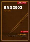 ENG2603 Updated Exam Pack (2024) Oct/Nov [A+ Guaranteed]