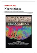 Test Bank for Neuroscience 6th Edition by Dale Purves ISBN 9781605353807 Chapter 1-34 | Complete Guide A+