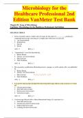 Microbiology for the Healthcare Professional 2nd Edition VanMeter Test Bank