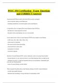 PSYC 354 Certification Exam Questions  and CORRECT Answers