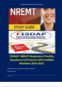 FISDAP/ NREMT Respiratory Practice Questions (133 terms) with Certified Solutions 2024-2025. 