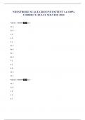 NIH STROKE SCALE GROUP D PATIENT 1-6 100% CORRECT (FULLY SOLVED) 2024