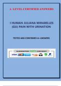 I HUMAN JULIANA MIRABELLES (GU) PAIN WITH URINATION