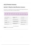 ACLS Pretest Answers with complete solution