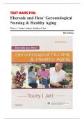 Ebersole and Hess' Gerontological Nursing & Healthy Aging 5th Edition by Theris A. Touhy, and Kathleen F Jet-Test Bank