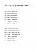 Med Term mid Term (words 176-350) with complete solution