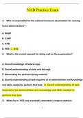 NAB Practice Exam Questions and Answers (2024 / 2025) (Verified Answers)