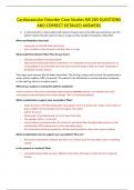 Cardiovascular Disorder Case Studies NR 283 QUESTIONS  AND CORRECT DETAILED ANSWERS