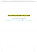 NR599 Informatics Midterm Review Sheet NR 599 Nursing Informatics for Advanced Practice (Complete solutions and resources for the course exam)