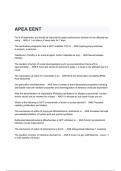 APEA EENT Exam Questions and Answers 2024( A+ GRADED 100% VERIFIED).