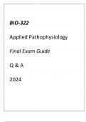 (GCU) BIO-322 APPLIED PATHOPHYS(GCU) BIO-322 APPLIED PATHOPHYSIOLOGY FINAL EXAM GUIDE Q & A 2024.OLOGY FINAL EXAM GUIDE Q & A 2024.