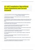 U1 UST Installation Retrofitting Exam Questions and Correct Answers (1)