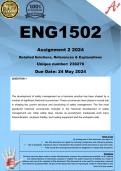 ENG1502 Assignment 2 (COMPLETE ANSWERS) 2024 (720307) - DUE 12 June 2024