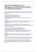 Brunner & Suddarth Ch 46 - Management of Patients With Gastric and Duodenal Disorders.All answers are correct