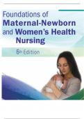 Maternal-Newborn  and Women’s Health  Nursing