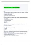 Prostart unit 1 study guide latest updated