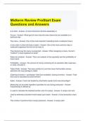 Midterm Review ProStart Exam Questions and Answers