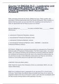 Course 14 SNCOA DLC - Leadership and Management (Edition 1 Version 1): Formative Practice Test & Progress Check Questions With Accurate Answers