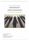 Voorbeeld NCOI module Gedrag in Organisaties 2024, van ongewenst naar gewenst gedrag met verbeterplan, geslaagd cijfer 8,5, Cultuurscan, Teamanalyse, Competenties, Werkwaarden e.d.