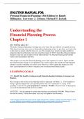 SOLUTION MANUAL FOR Personal Financial Planning 15th Edition by Randy Billingsley, Lawrence J. Gitman, Michael D. Joehnk / All Chapters 2024 A+