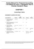 Solution Manual For Financial Accounting 11th Edition by Jerry J. Weygandt, Paul D. Kimmel, Donald E. Kieso / Latest & Updated Version 2024 A+