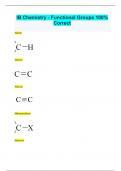 IB Chemistry - Functional Groups 100%  Correct