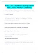 BMGT364 Final Exam Test Questions  with Correct Answers Graded A+ 