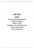 100% MARKS PVL3704 ASSIGNMENT 1 OF S1 2024