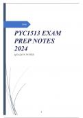 PYC1513 EXAM PREP NOTES 2024