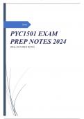 PYC1501 EXAM NOTES 2024