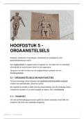 Hoofdstuk 5 - Orgaanstelsels