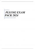 PLS1502 EXAM PACK 2024